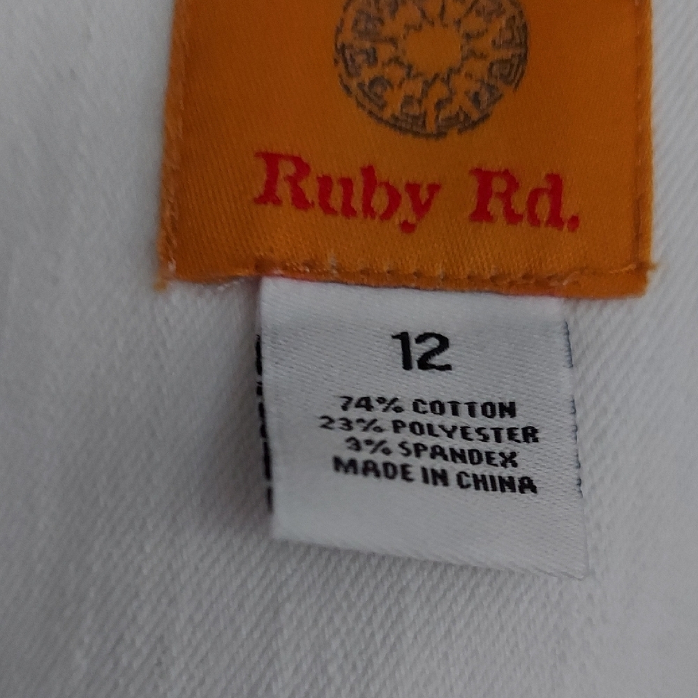 Ruby Rd. White Studded Jean Jacket - image 2